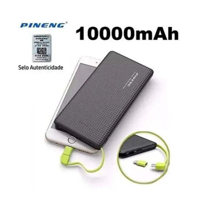 🔋 Power Bank 10.000mAh - Carregamento Rápido e Compacto